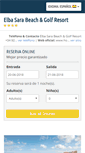 Mobile Screenshot of hotel-elbasarabeach.com
