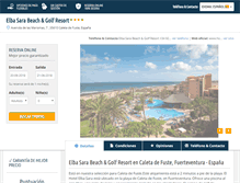 Tablet Screenshot of hotel-elbasarabeach.com